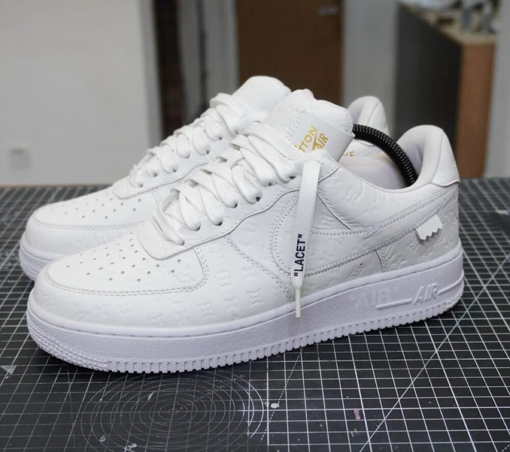 Louis Vuitton Airforces after cleaning